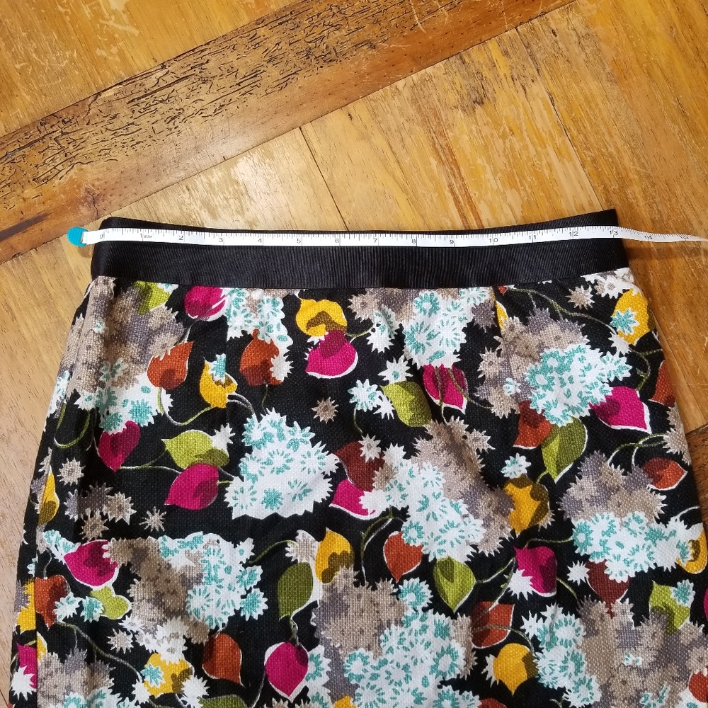 Anthropologie Girls from Savoy Womens Floral Pencil Skirt Size 6 - Picture 5 of 9